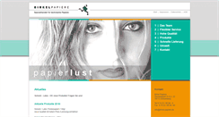 Desktop Screenshot of birkel-papiere.de